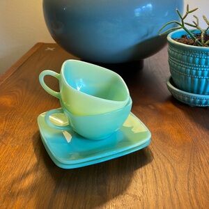 Fire King “Charm” set of two cup/saucer